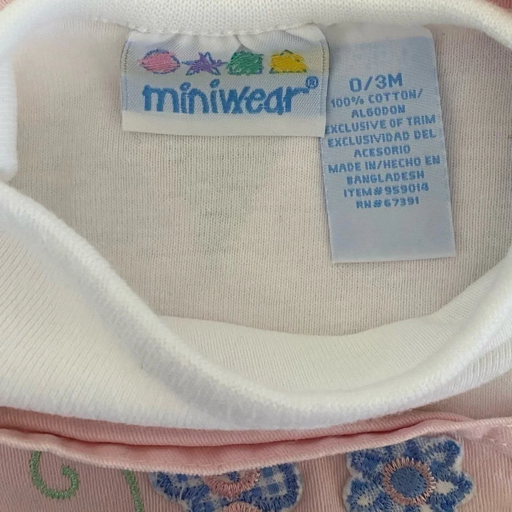 miniwear Baby Girls 2-Piece Pink Overalls Set​​​​​​​​​​​​​​​​​​​​​​​​​​​​​